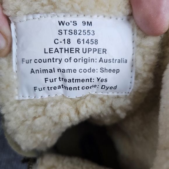 Sperry Duck Boots Womens Lambs Wool Ivory SHERPA Liner Size 9 STS82553 Winter - Picture 13 of 14